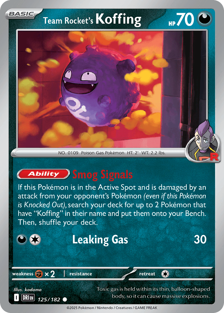 Team Rocket's Koffing: Destined Rivals
