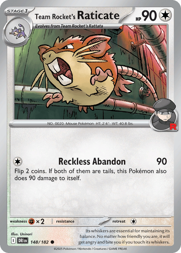 Team Rocket's Raticate: Destined Rivals