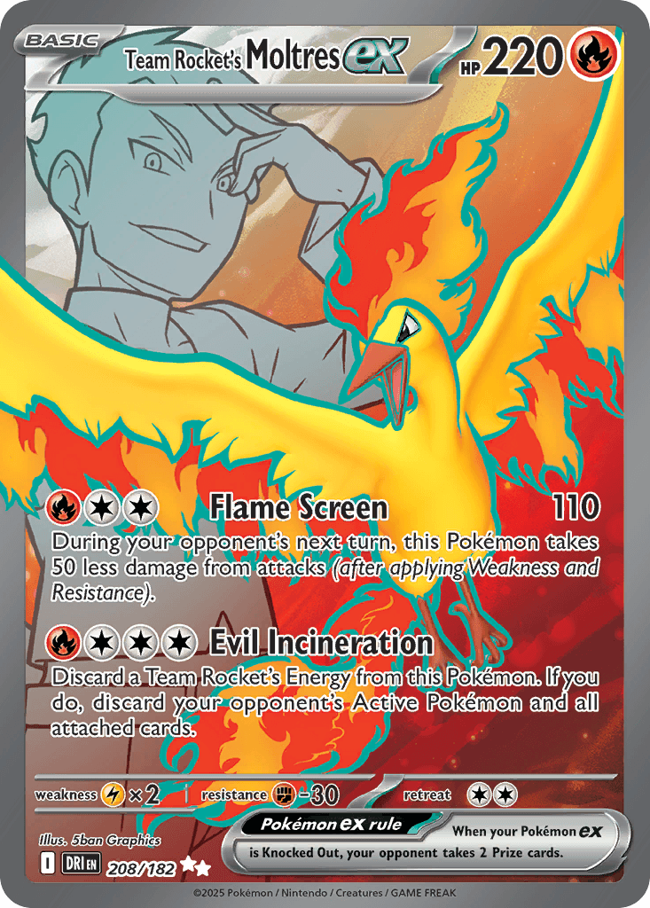 Team Rocket's Moltres ex: Destined Rivals