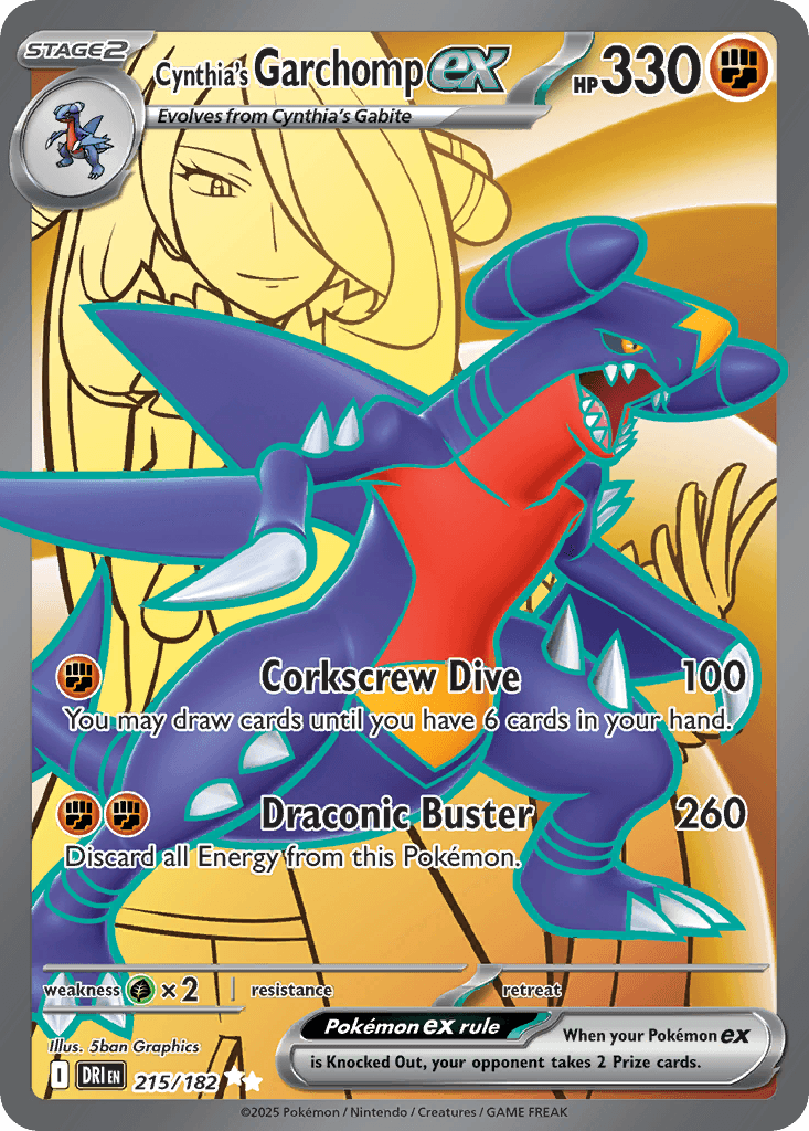 Cynthia's Garchomp ex: Destined Rivals