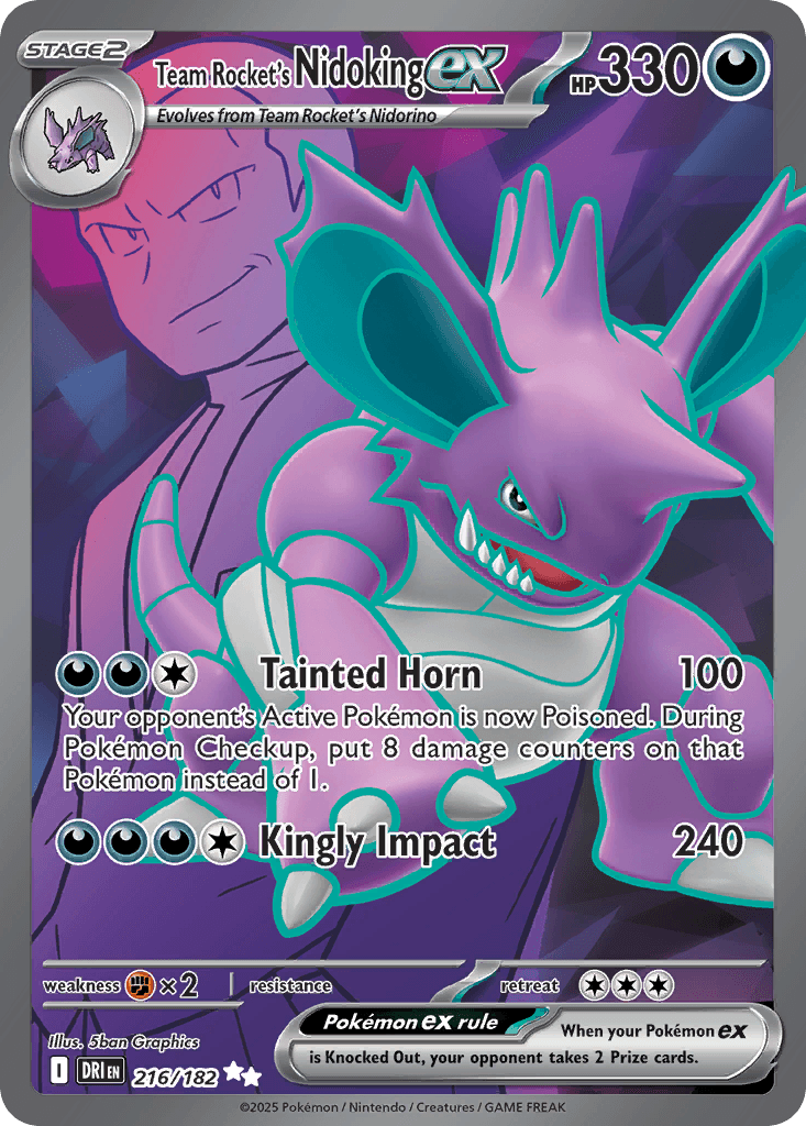 Team Rocket's Nidoking ex: Destined Rivals