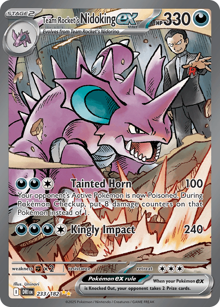 Team Rocket's Nidoking ex: Destined Rivals