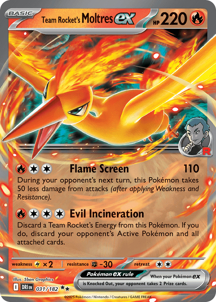 Team Rocket's Moltres ex: Destined Rivals