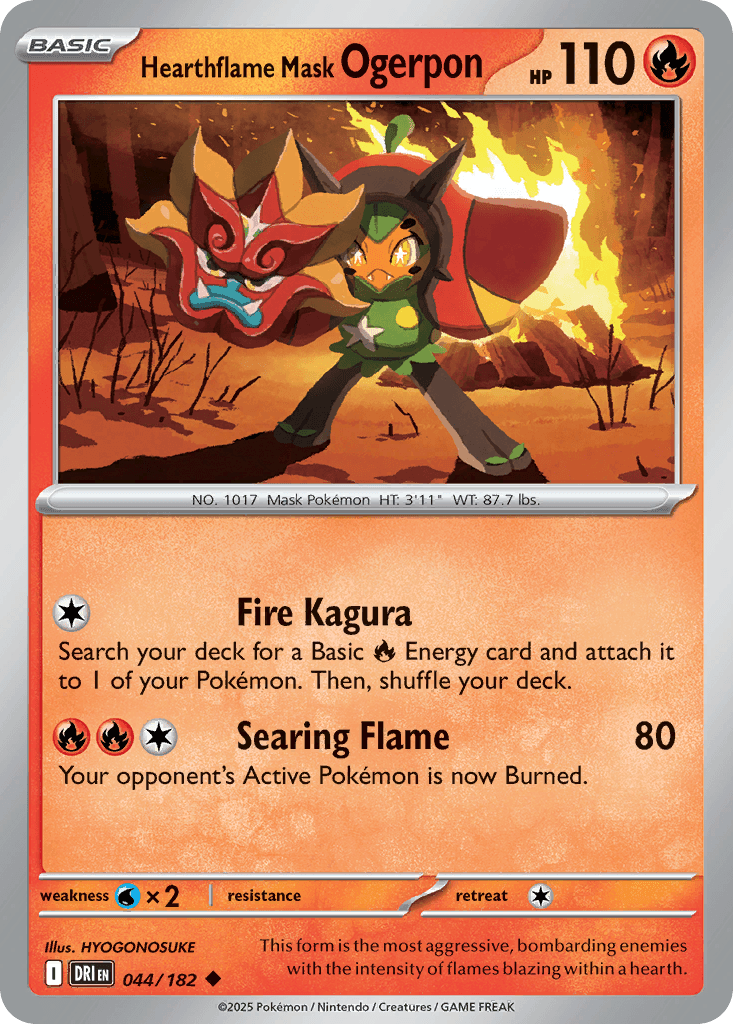 Hearthflame Mask Ogerpon: Destined Rivals