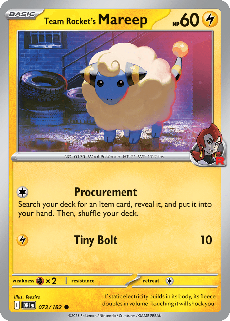 Team Rocket's Mareep: Destined Rivals