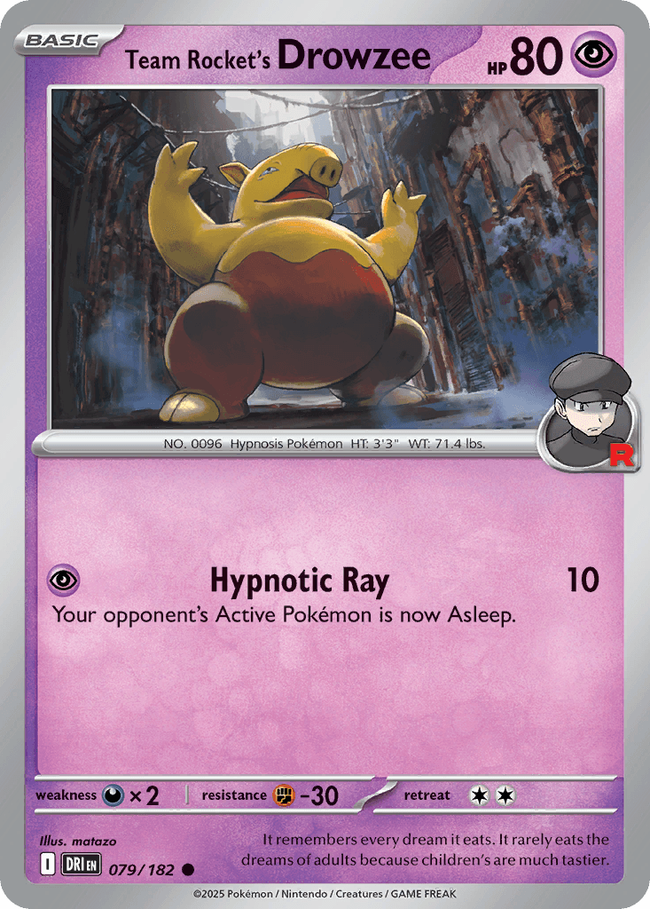 Team Rocket's Drowzee: Destined Rivals