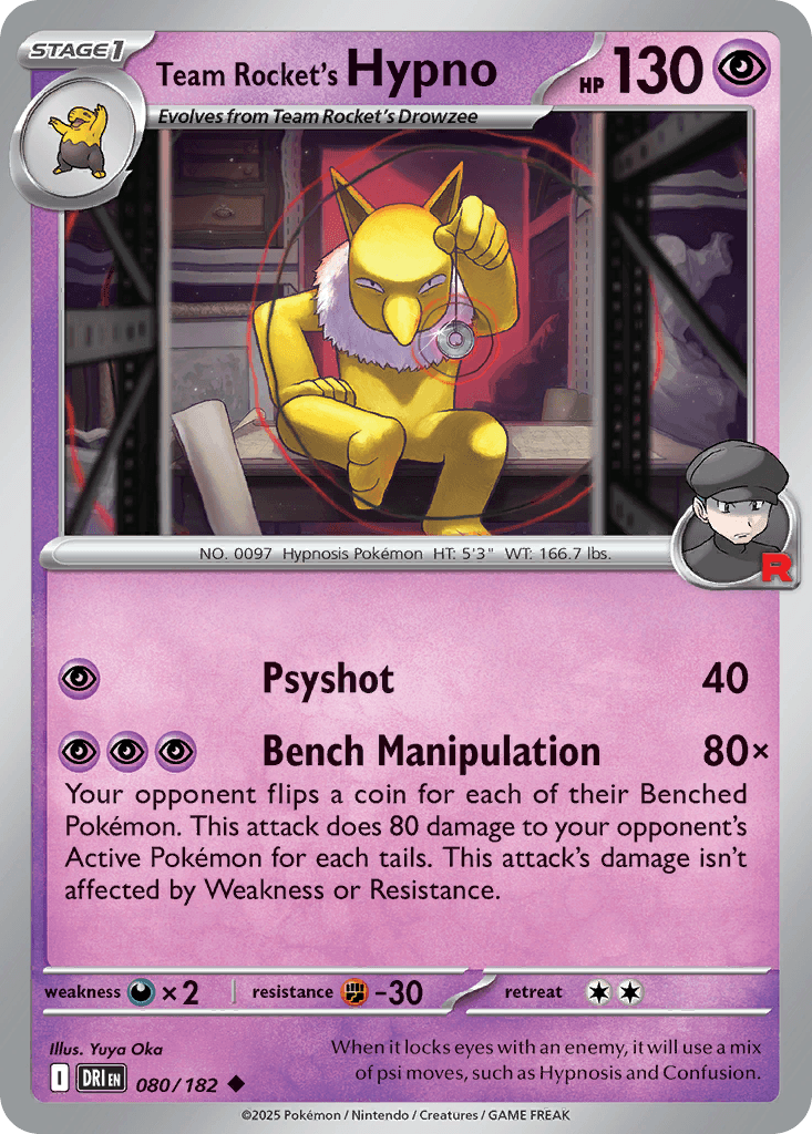 Team Rocket's Hypno: Destined Rivals