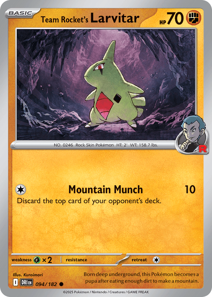 Team Rocket's Larvitar: Destined Rivals