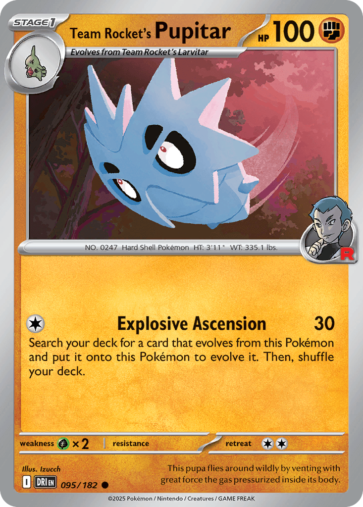 Team Rocket's Pupitar: Destined Rivals