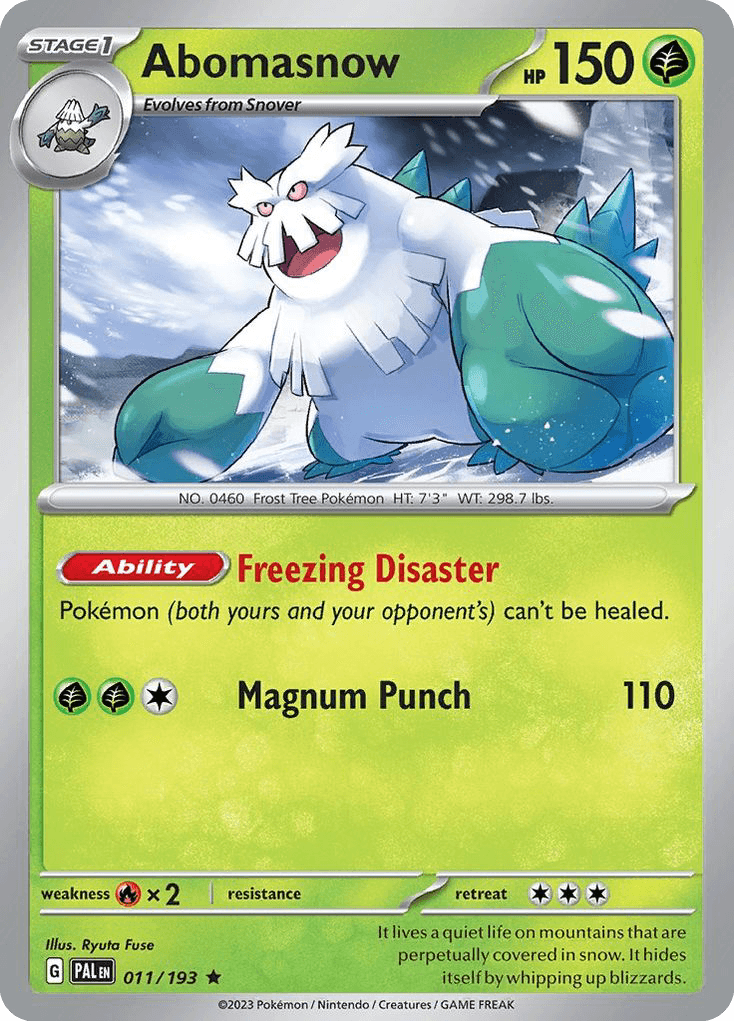 Abomasnow: Paldea Evolved