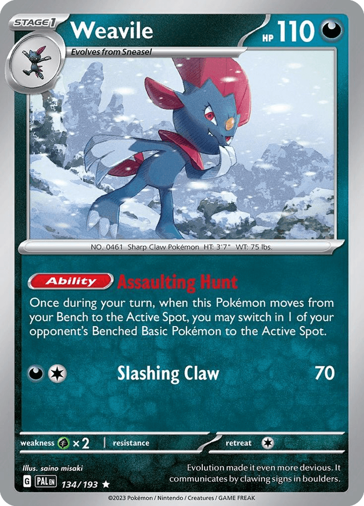 Weavile: Paldea Evolved