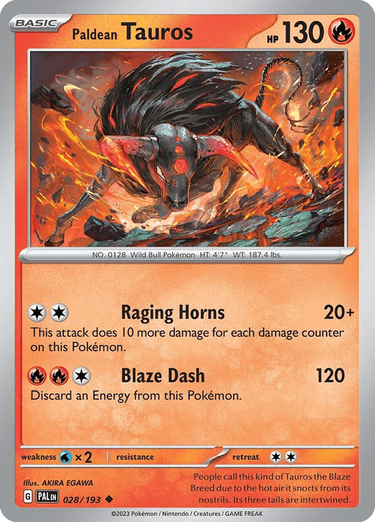 Paldean Tauros: Paldea Evolved