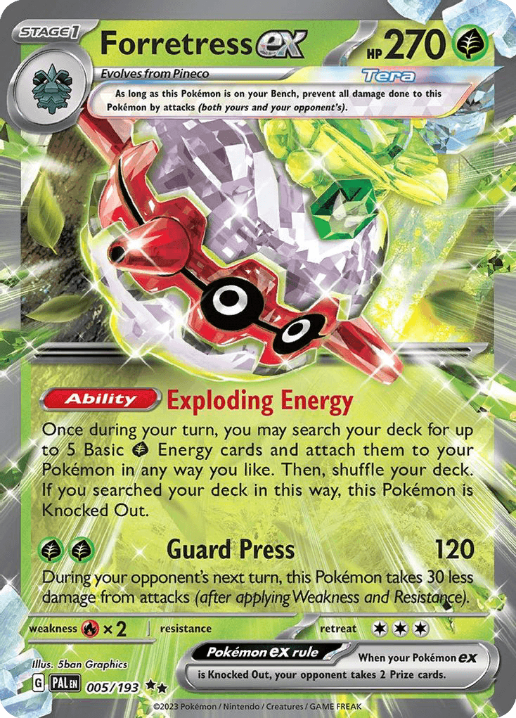 Forretress ex: Paldea Evolved