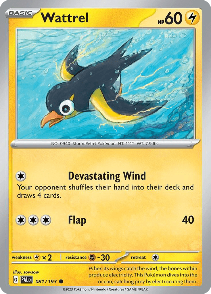 Wattrel: Paldea Evolved