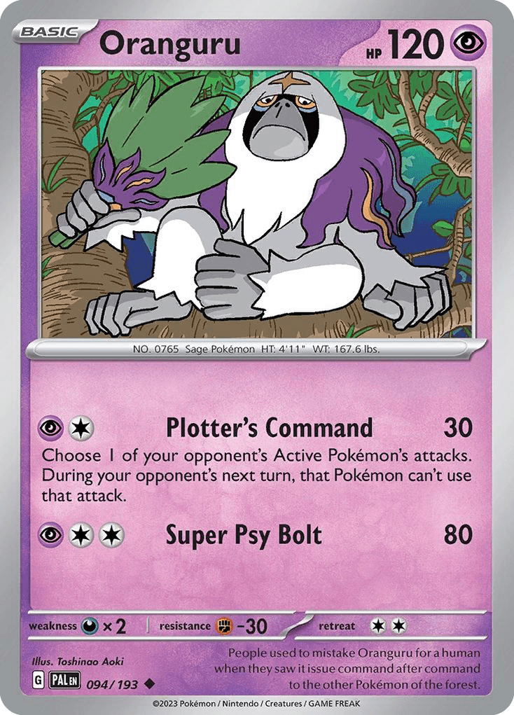 Oranguru: Paldea Evolved