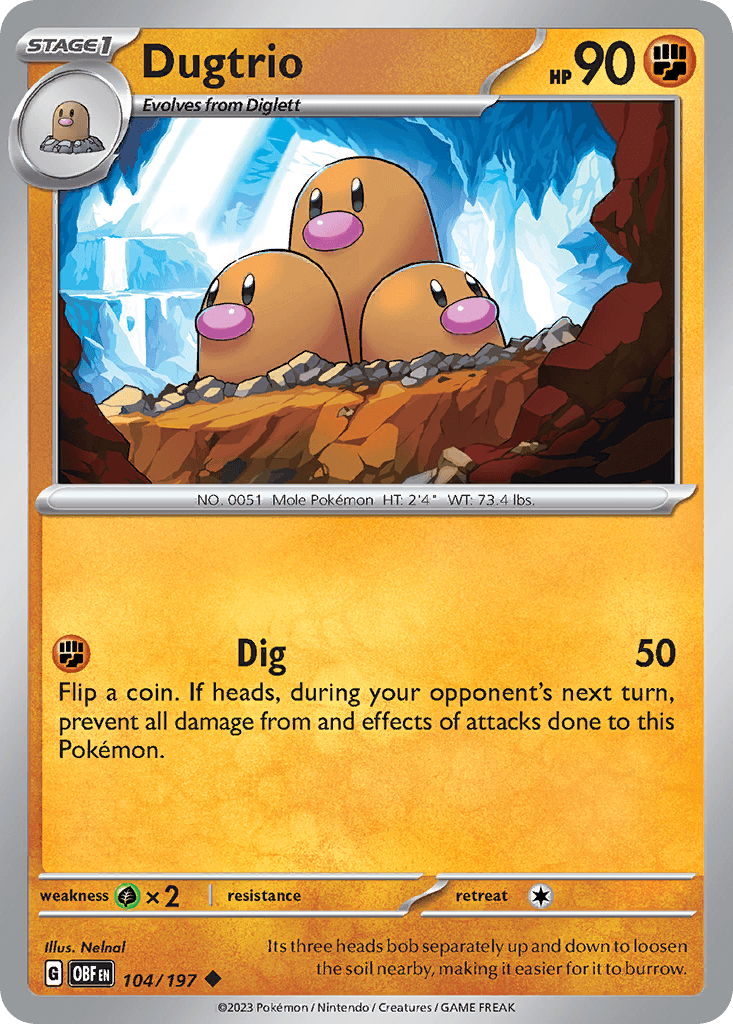 Dugtrio: Obsidian Flames