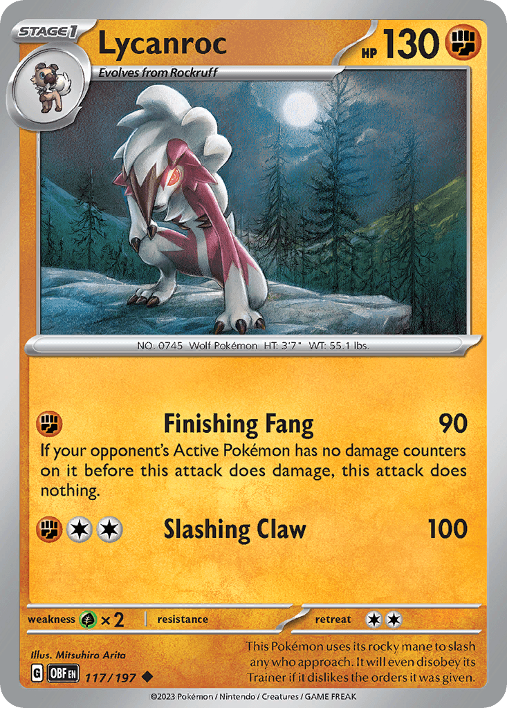 Lycanroc: Obsidian Flames