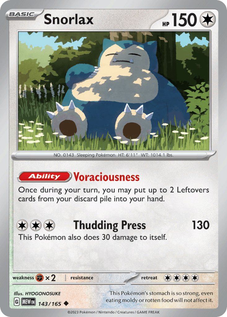 Snorlax: 151