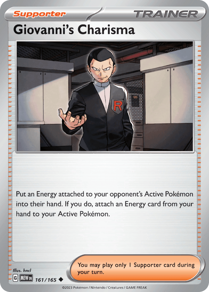 Giovanni's Charisma: 151