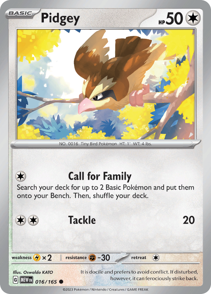 Pidgey: 151