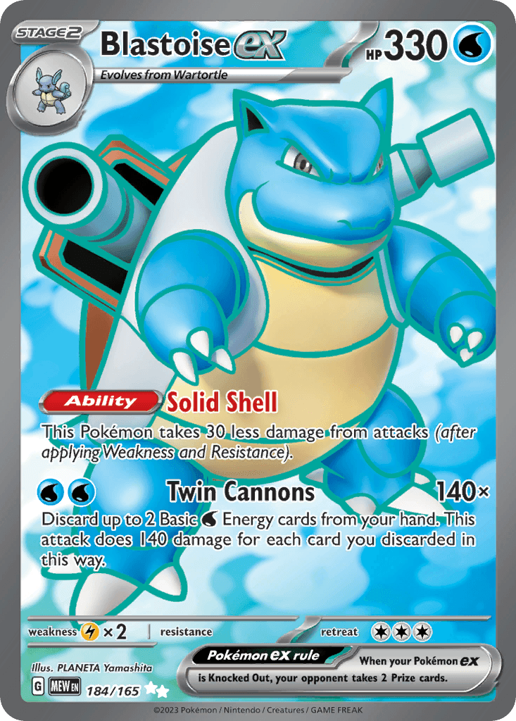 Blastoise ex: 151