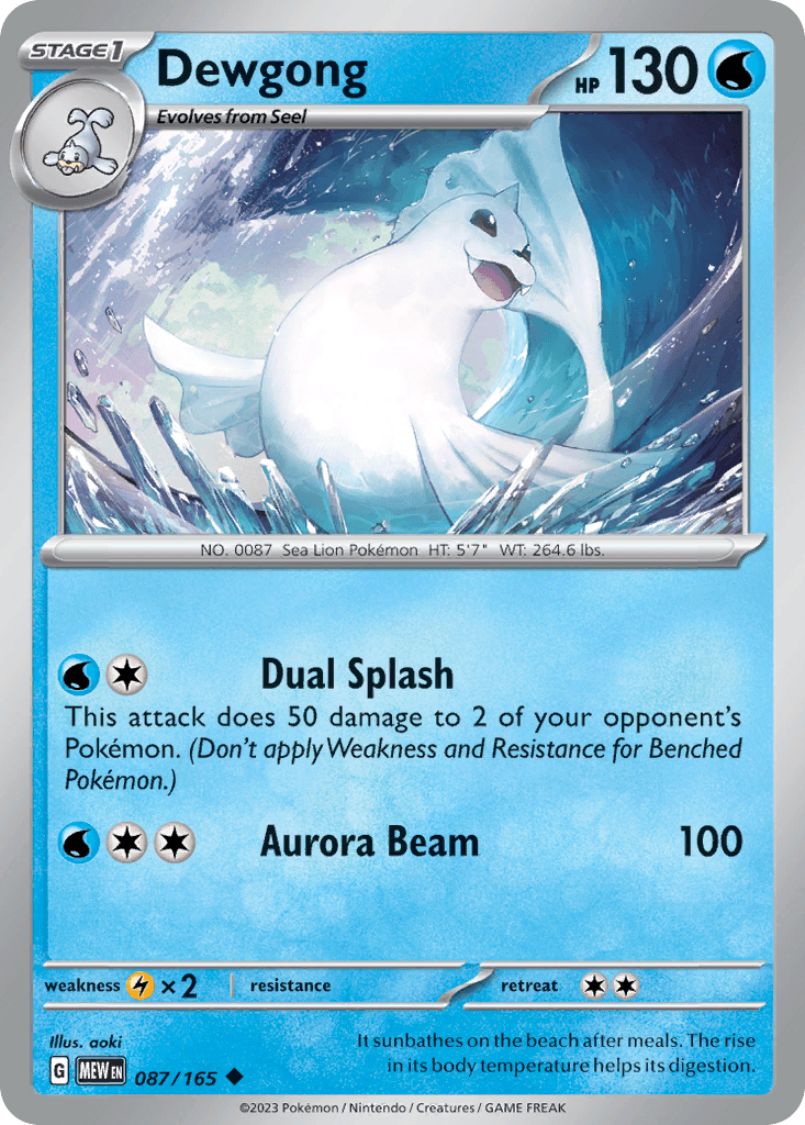 Dewgong: 151