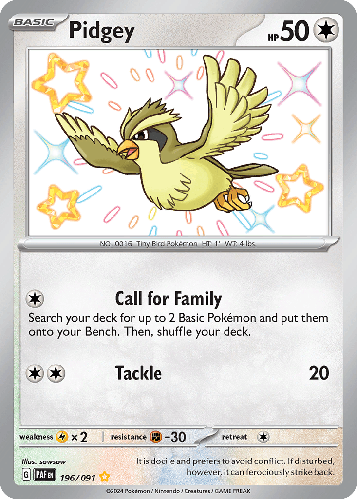 Pidgey: Paldean Fates