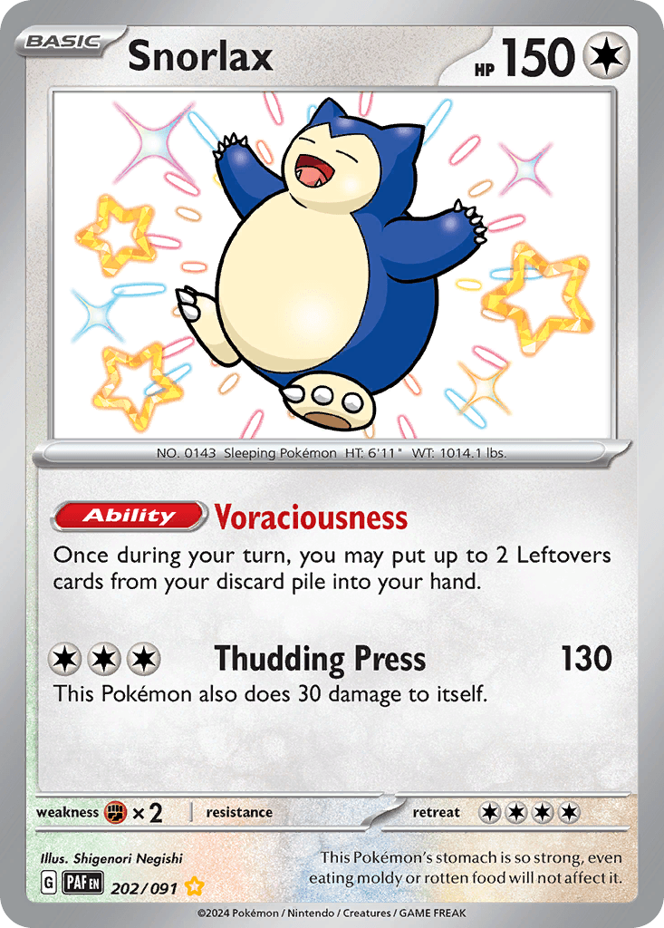 Snorlax: Paldean Fates
