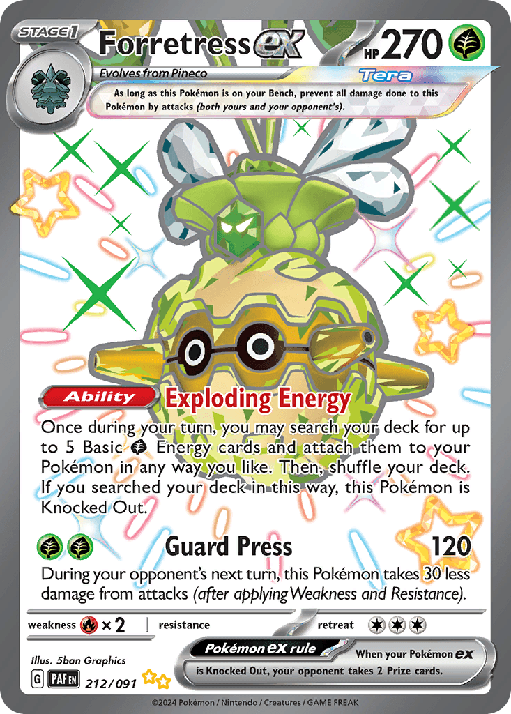 Forretress ex: Paldean Fates