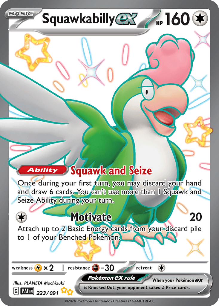Squawkabilly ex: Paldean Fates