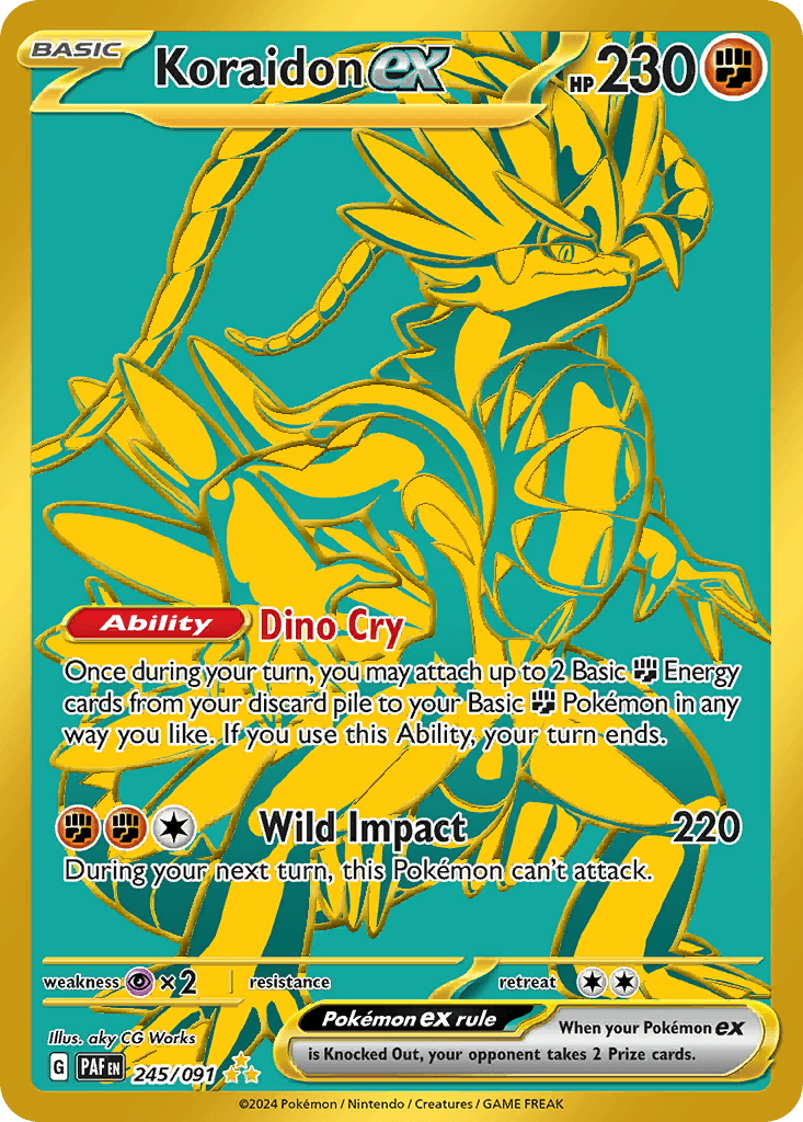 Koraidon ex: Paldean Fates