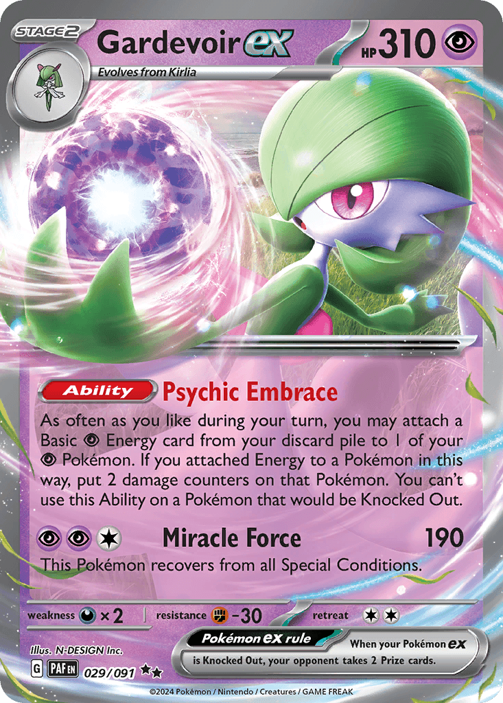 Gardevoir ex: Paldean Fates