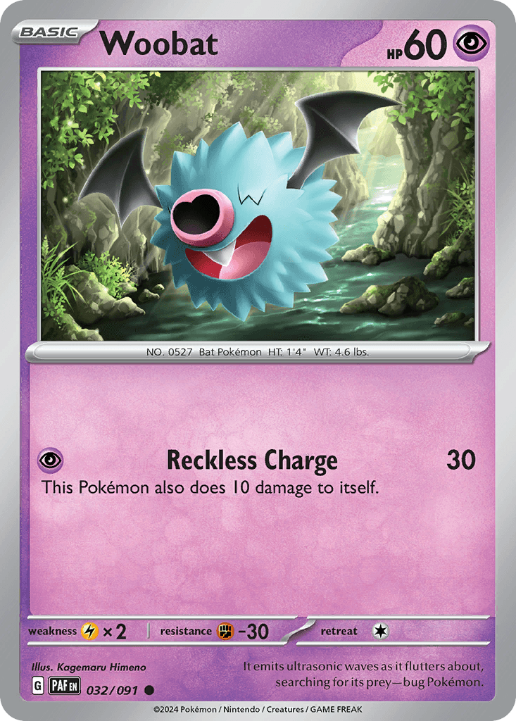 Woobat: Paldean Fates