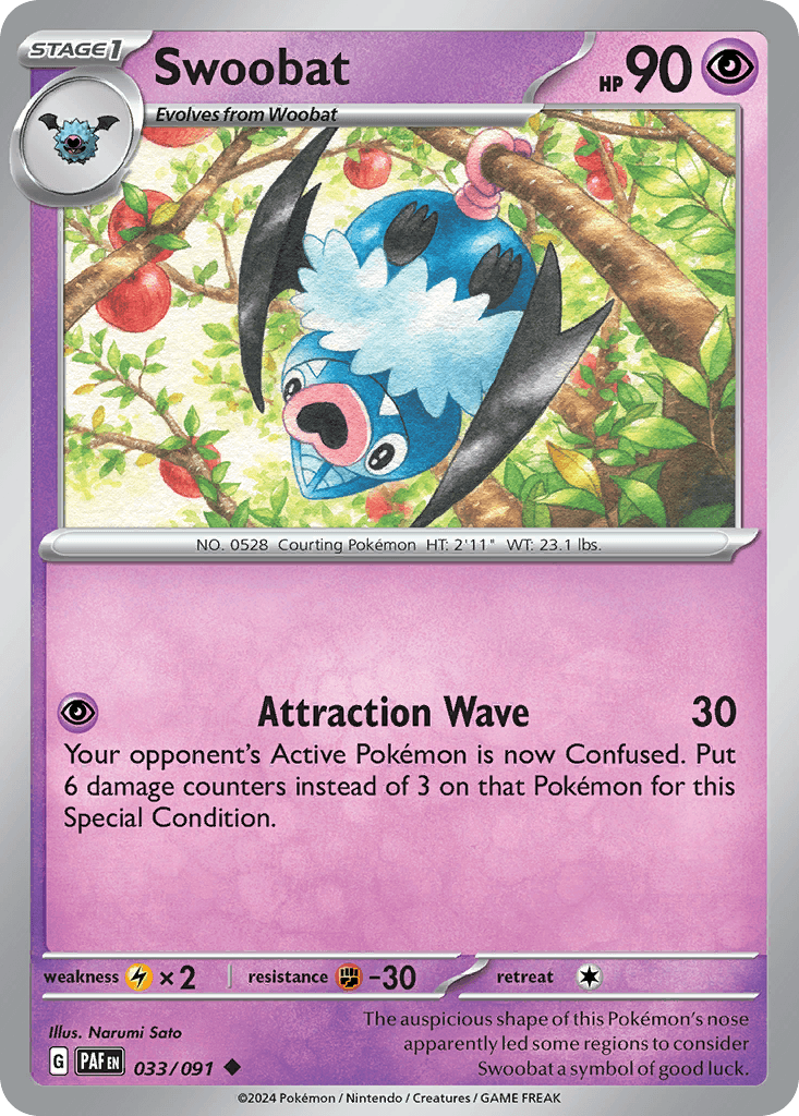 Swoobat: Paldean Fates