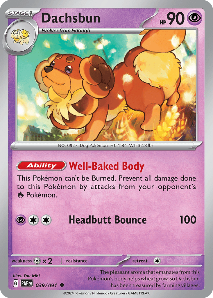 Dachsbun: Paldean Fates