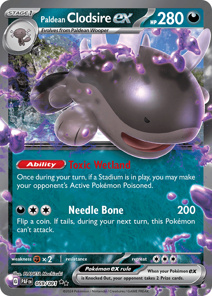 Paldean Clodsire ex: Paldean Fates
