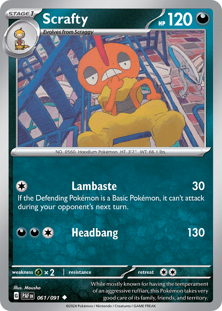 Scrafty: Paldean Fates