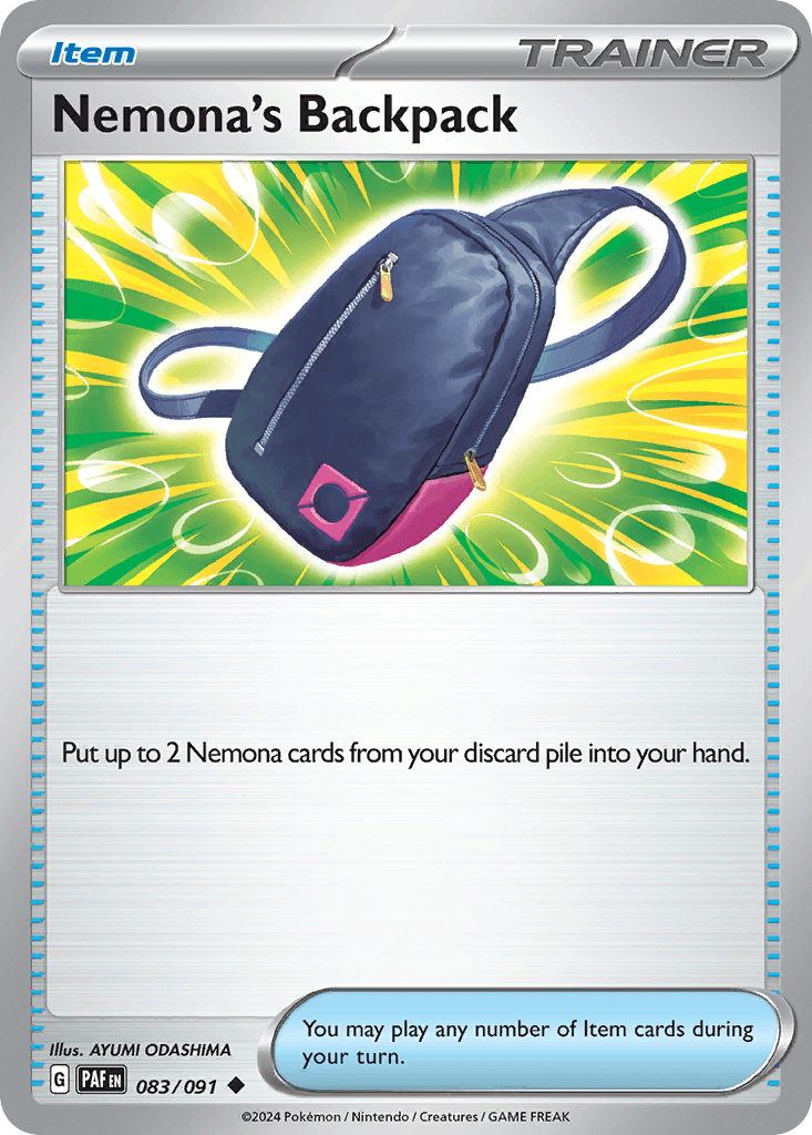 Nemona's Backpack: Paldean Fates