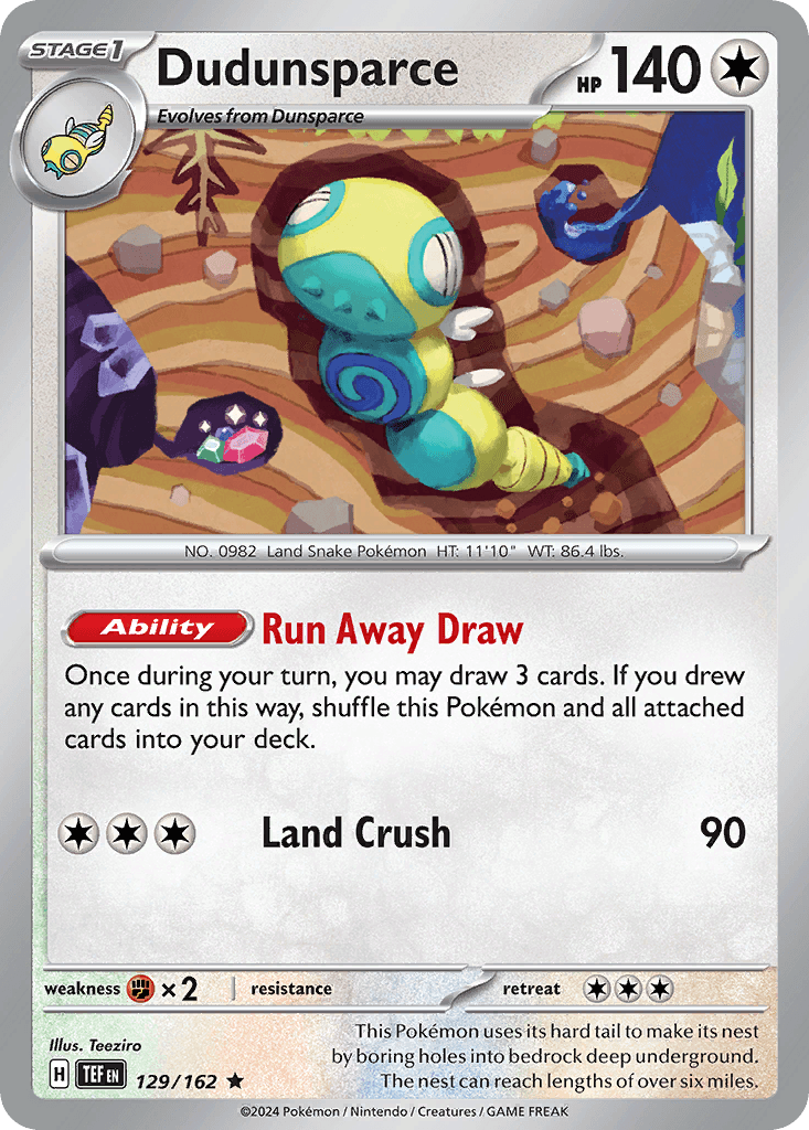 Dudunsparce: Temporal Forces
