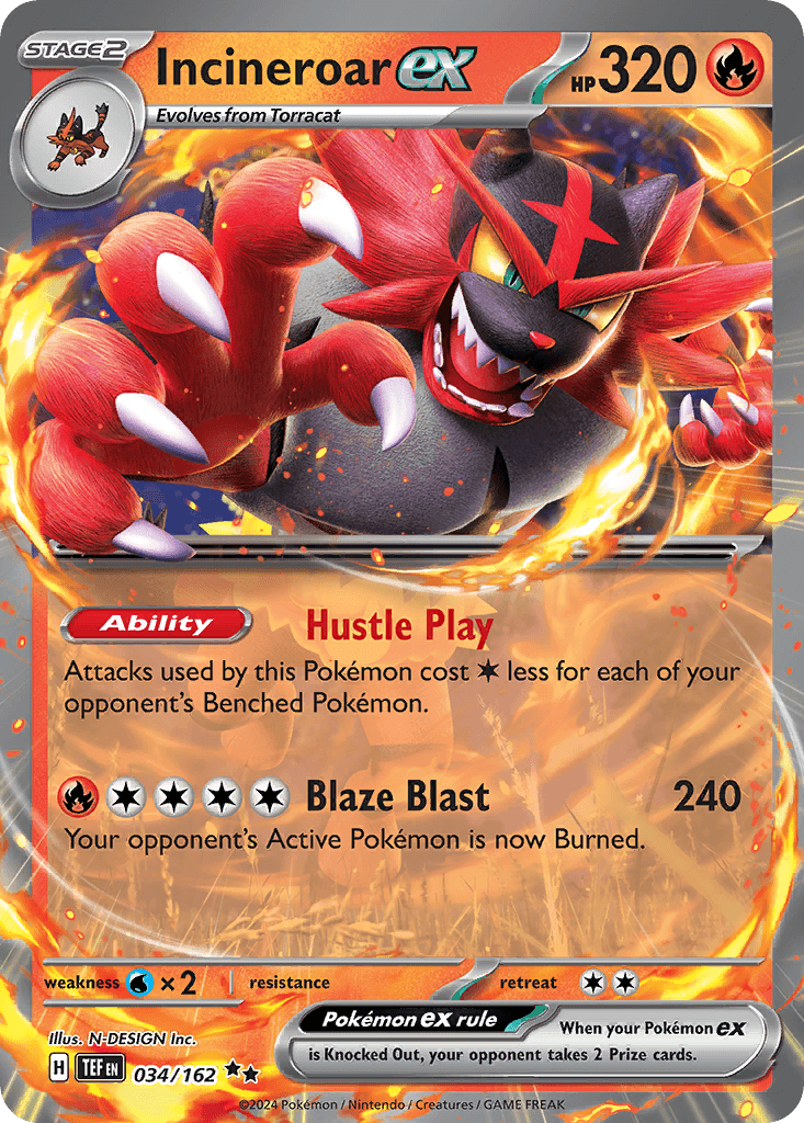 Incineroar ex: Temporal Forces