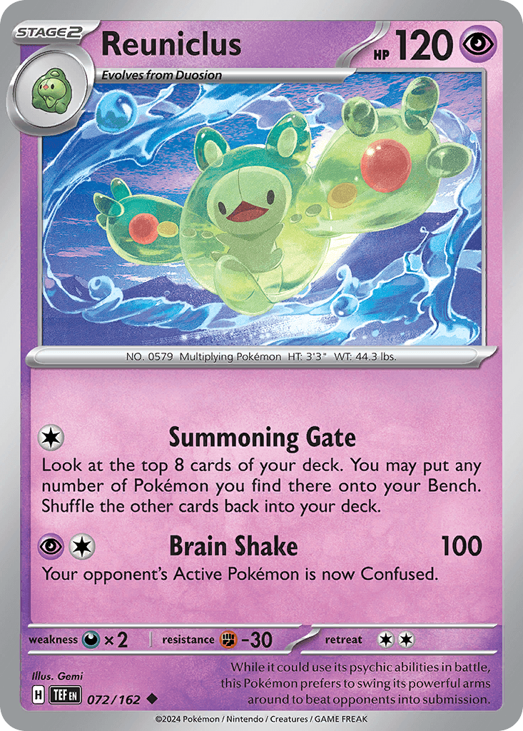 Reuniclus: Temporal Forces