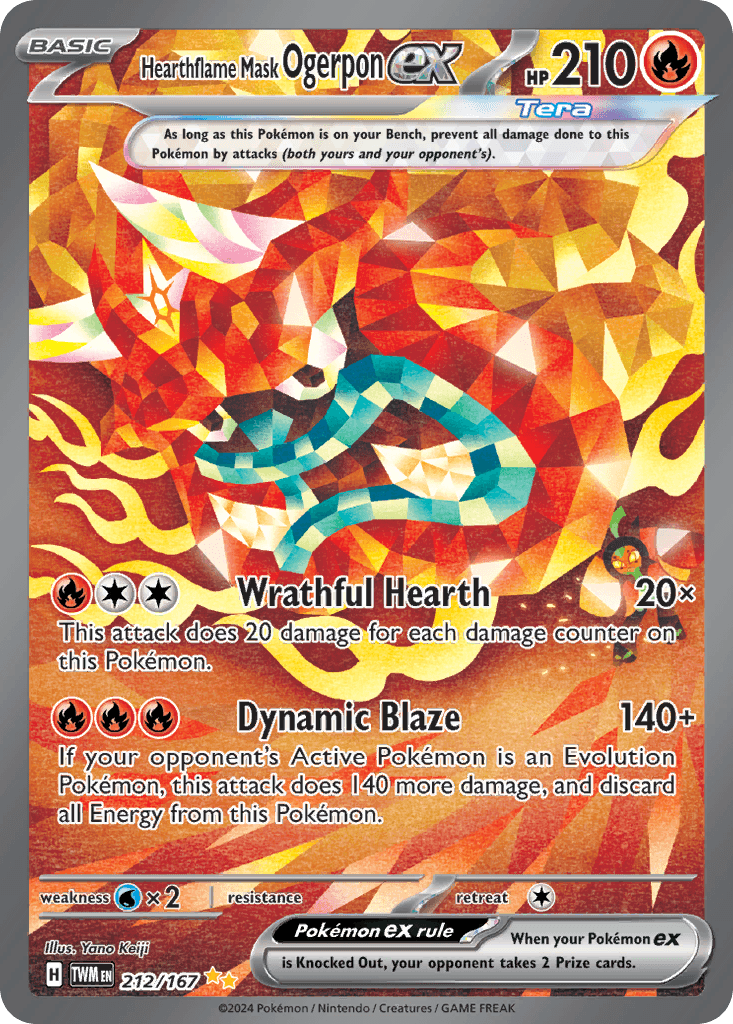 Hearthflame Mask Ogerpon ex: Twilight Masquerade