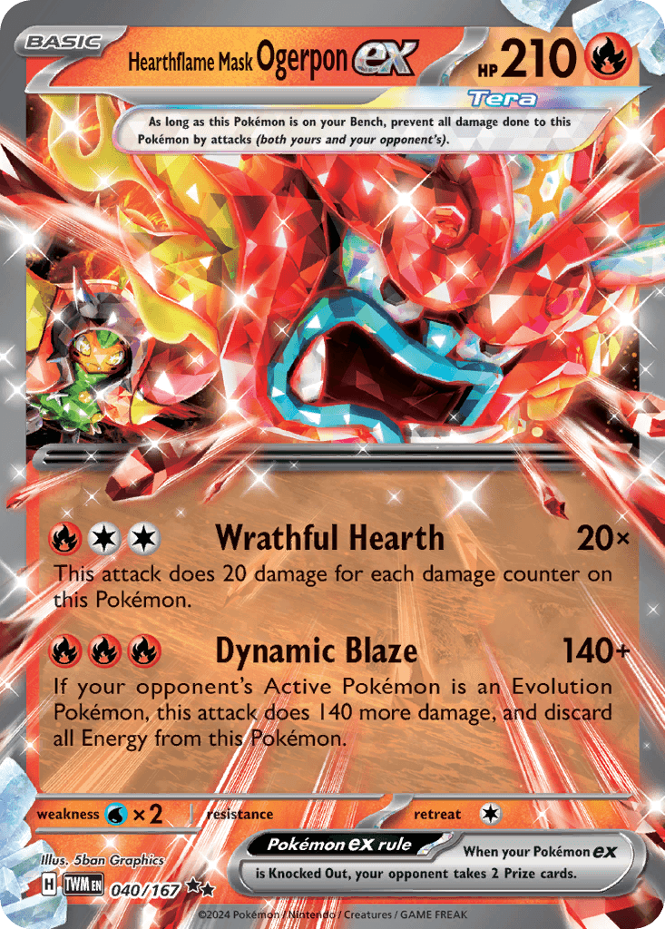 Hearthflame Mask Ogerpon ex: Twilight Masquerade