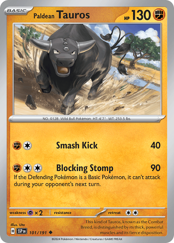 Paldean Tauros: Surging Sparks