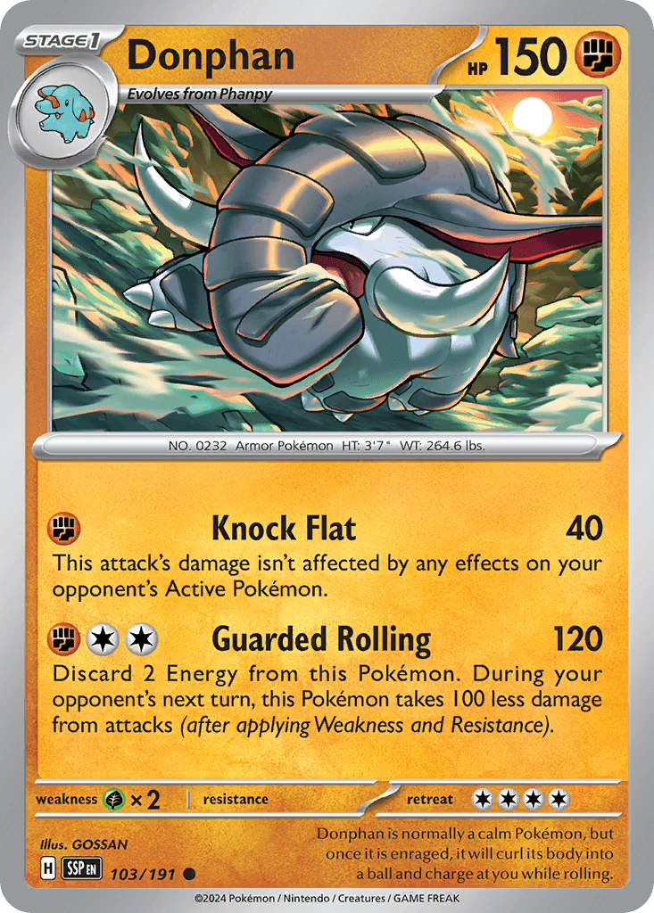 Donphan: Surging Sparks