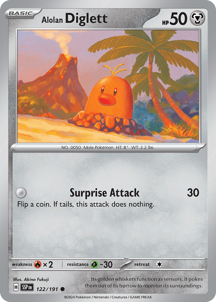 Alolan Diglett: Surging Sparks