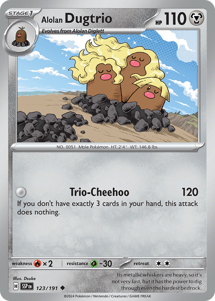 Alolan Dugtrio: Surging Sparks