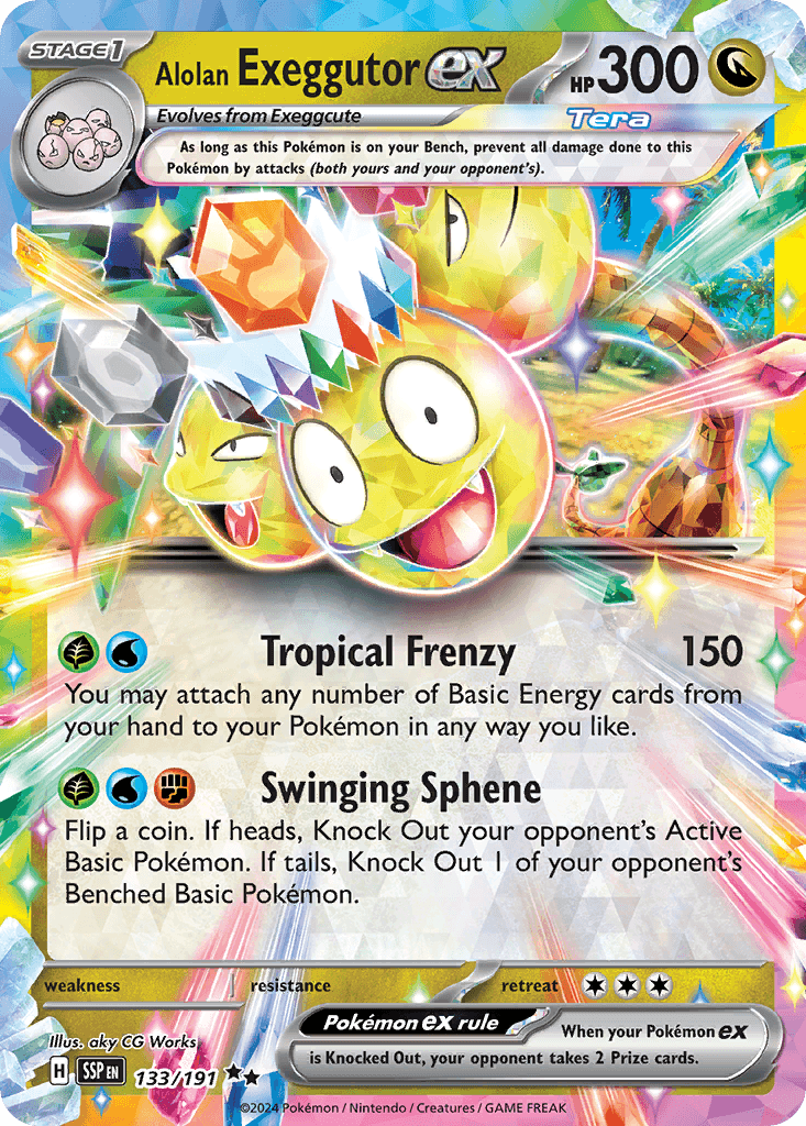 Alolan Exeggutor ex: Surging Sparks