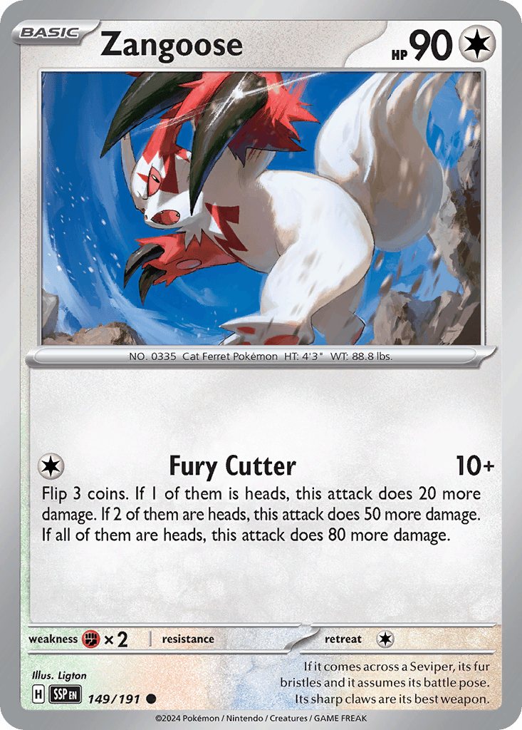 Zangoose: Surging Sparks
