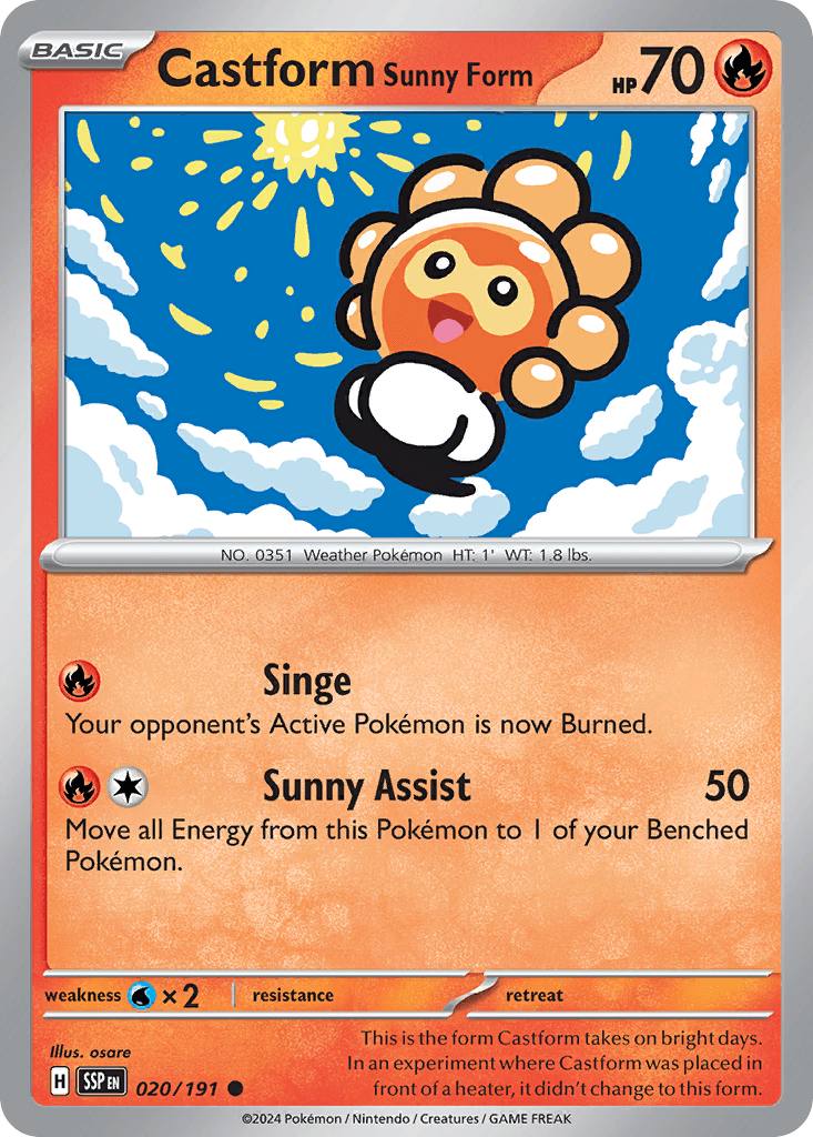 Castform Sunny Form: Surging Sparks